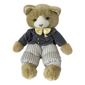 Vintage Dakin 1990 Liz Shepherd Plush Cat Stuffed Animal Blue Eyes RARE 17”